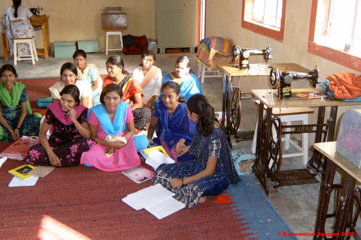 A Sewing Class in the Bamhani Base Centre